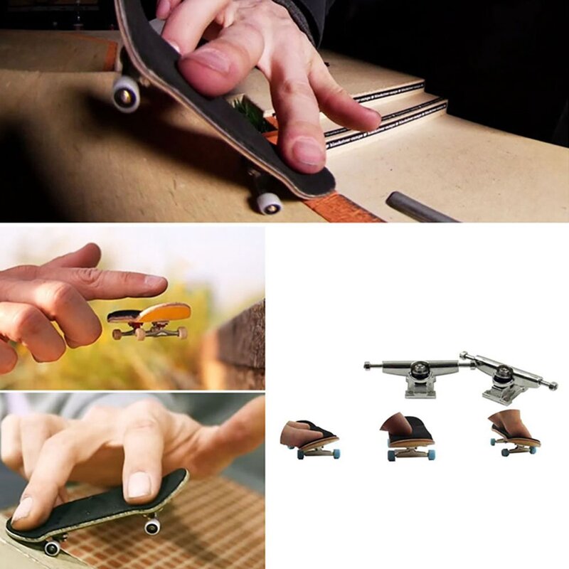 10 Pcs New Replacement Wooden Board Finger Skateboard Parts for Finger Skateboards