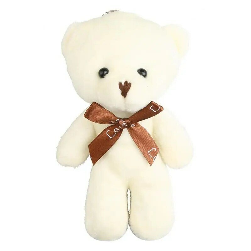 Cute Bear Keychain Plush Mini Plush Bear Toy Bag Handbag Pendant Creative Adorable Bear Toy Purse Bag Hang Pendants Keychain