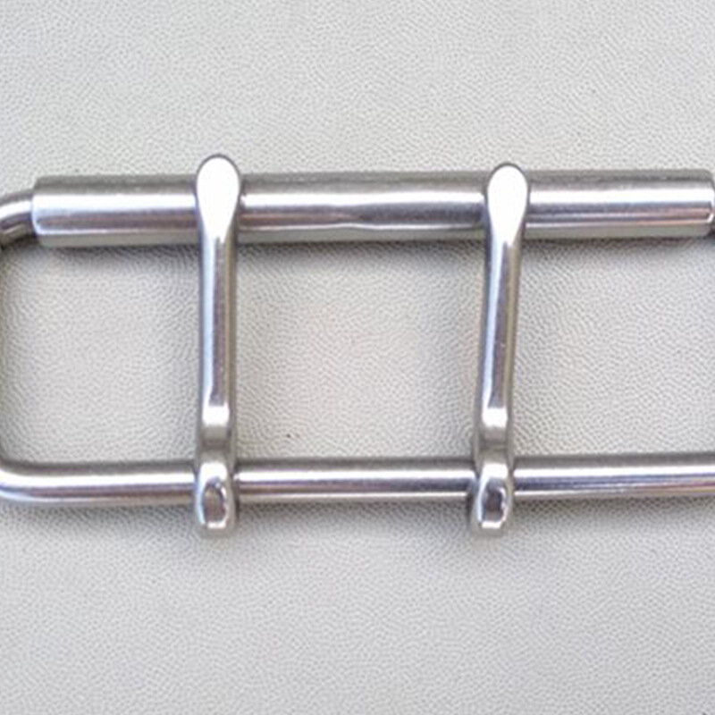 Stainless Steel Double Pin Buckle Solid Cowboy Belt Hardware Roller Wastband Head 52mm 60mm