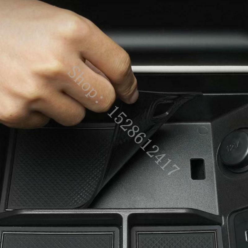 Per LiXiang L7 2023 2024 accessori Console centrale Organizer vassoio bracciolo centrale per auto ABS nero scatola portaoggetti secondaria