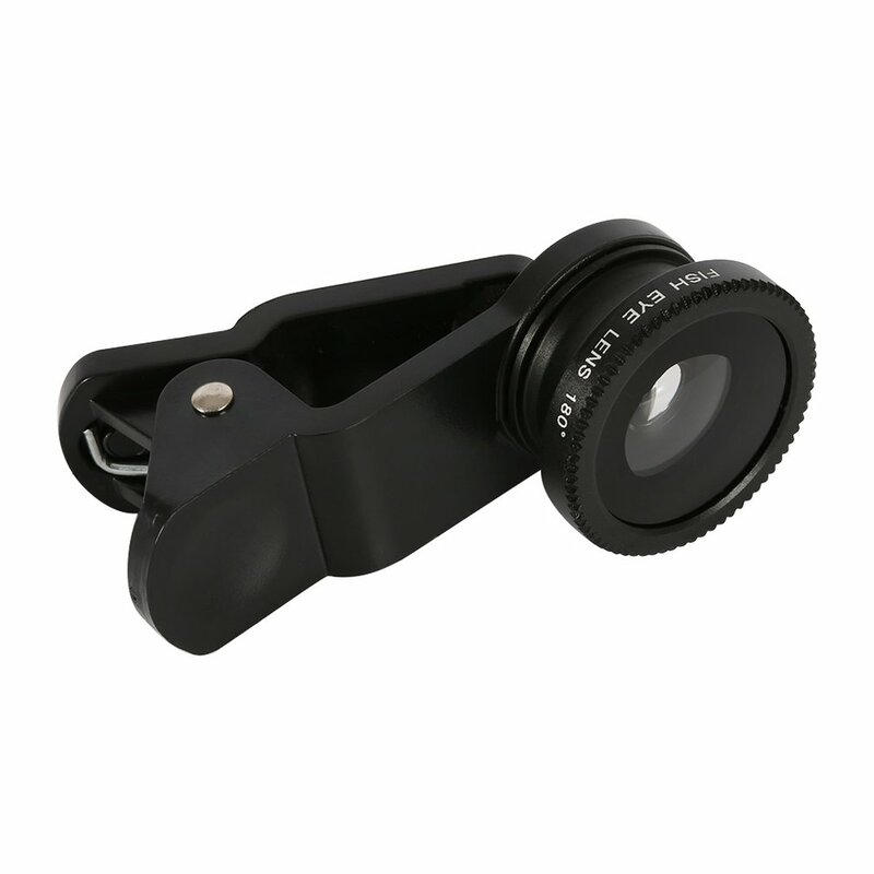 Multifuncional Fish Phone Lens Kit, lente macro, lente grande angular, transformar, câmera profissional, 3in 1