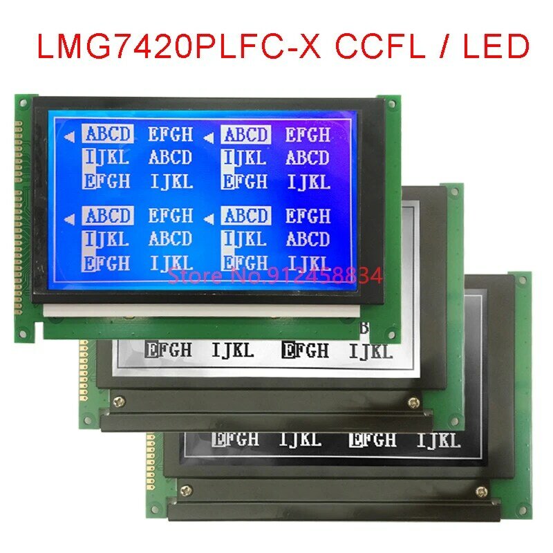 LMG7420PLFC-X จอแสดงผลโมดูล LCD เปลี่ยนสำหรับ LMG7420 PLFC X Rev.A Rev.C Rev.D