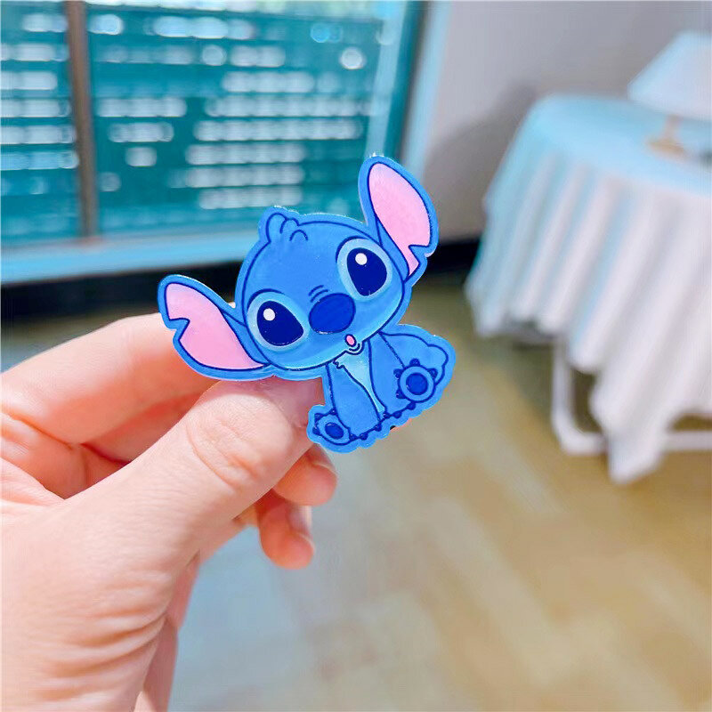 1/5pcs Disney Anime Lilo & Stitch Hair Bands Kawaii Stitch Hairpin Cartoon Rubber Band Hair Accessoires Girl Gifts Toy