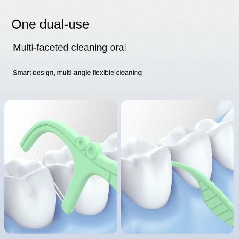 10 teile/schachtel Siegel Design Zahnseide Behälter einfach drücken bilaterale Auslass Zähne Zahnseide Aufbewahrung sbox automatisch