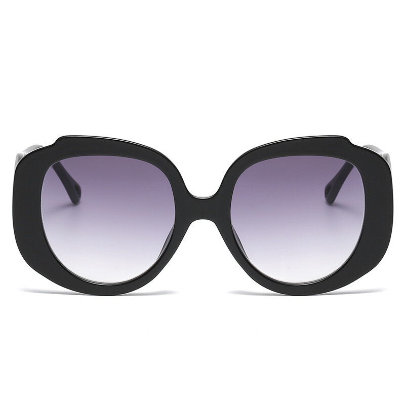 LONSY – lunettes De soleil rétro à monture ronde pour femmes, Vintage, marque De luxe, surdimensionnées