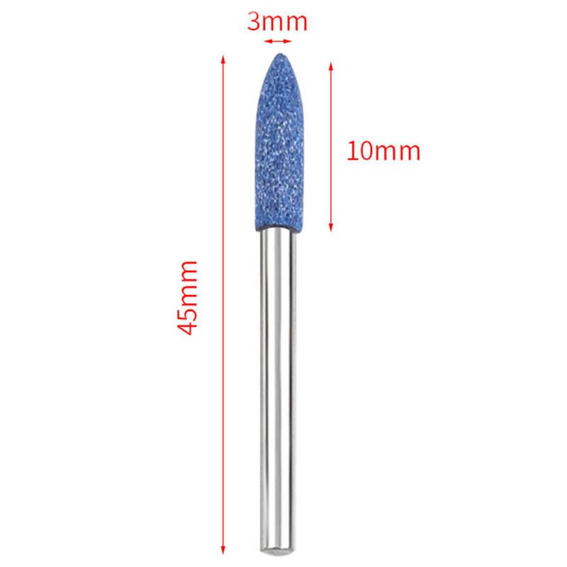 Accessories DIY Grinding Abrasive Flat Head 3mm -12mm 3mm Shank Abrasive Mounted Polishing Head For Rotary Power Tool