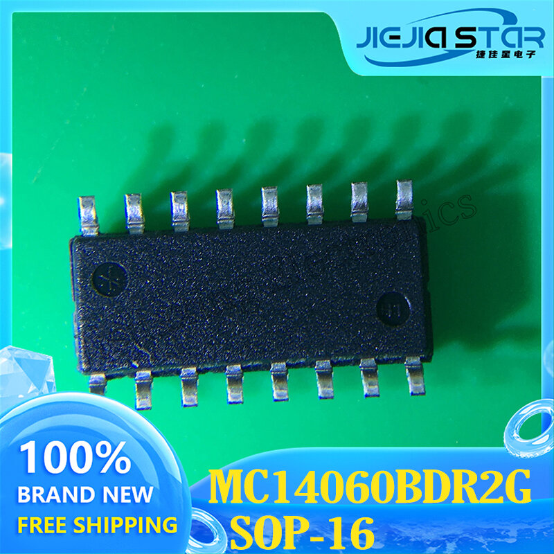 رقاقة عداد IC ، MC14060BDR2G ، نقش 14060BG ، mc60 ، سوب-16 ، المخزون الأصلي ، شحن مجاني ، 5-30