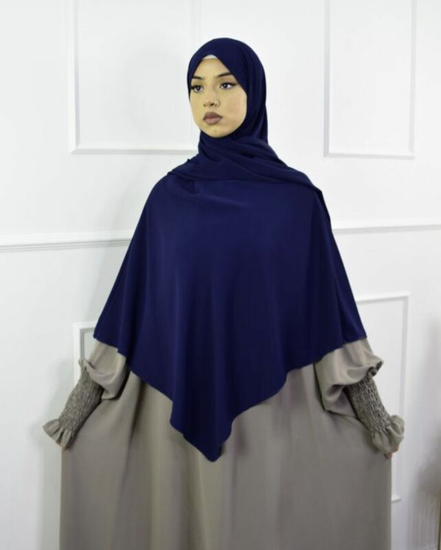 Moda muzułmański hidżab Abaya hidżaby dla kobiety Abayas Khimar kobiety Jersey islamski szalik na głowę turbany Turban natychmiastowy szal