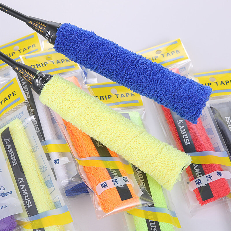 Badminton Racket Towel Grips Wraps Thickened Anti-Slip Sweatband Tape For Tennis Racket Fishing Rod Slingshots Overgrip Sleeve
