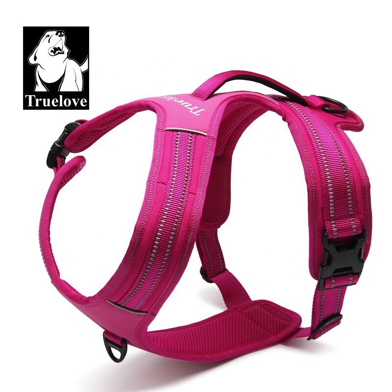 Truelove Adjustable Reflective Dog Harness No Tension Harness Outdoor Adventure Pet Vest with Handle Wholesale Dropship TLH5551