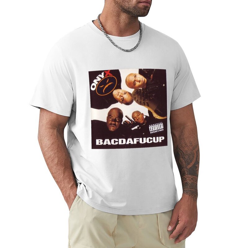 오닉스 (랩 그룹) 티셔츠, 동물 프린트, 남자 애니메이션 의류, 일반 티셔츠