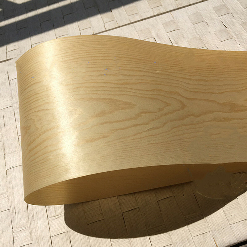 Chapa de madera de pino chino auténtico Natural, 20cm x 2,5 m, 0,2mm de espesor, C/C, 2 unidades
