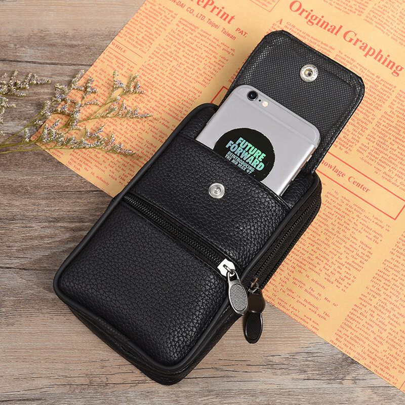 Men Waist Fanny Pack Multifunctional Shoulder Bag Casual Cell Phone Bag Coin Key Pouch Outdoor Purse Camping Hunting Bag