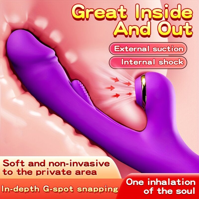 CY New Arrival Female Masturbator 3 In 1 Sucking Rabbit G-spot Vibrator Cervix Orgasm Finger Vibrator Sex Toys For Woman