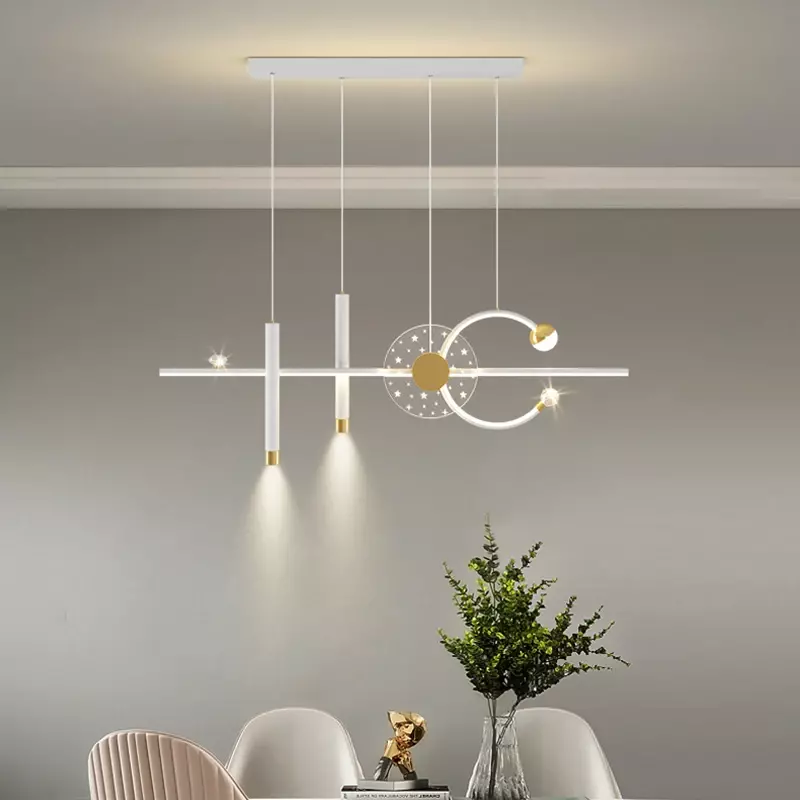 Nordische LED Pendel leuchten Esszimmer Steht ische Glanz moderno Wohnkultur Innendekoration Maison Salon Lampen