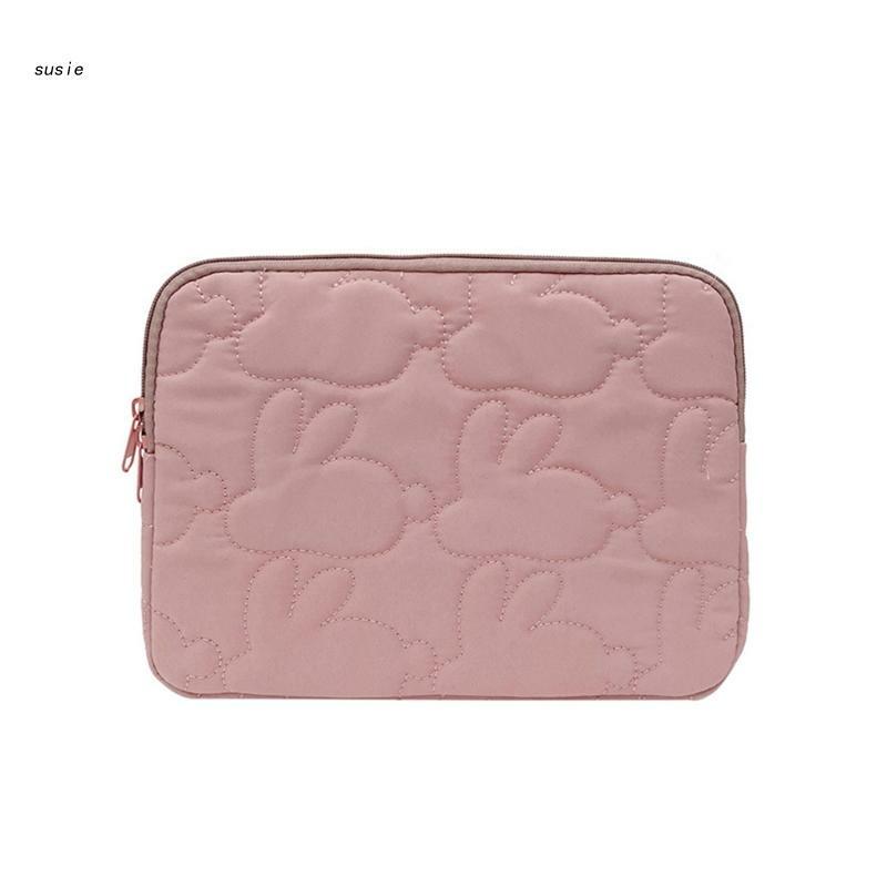 X7YA 11 13 Inch Cute Rabbit Laptop Sleeve Bag Protective Bag Tablet Cover Notebook Storage Bag for Women Girls