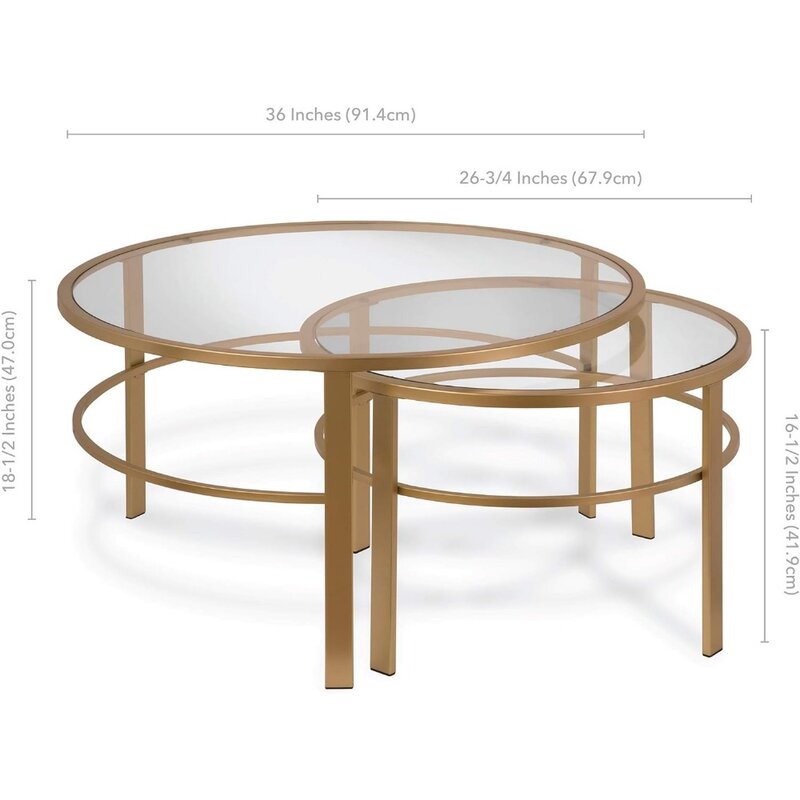 Круглый встроенный кофейный столик в латуни, журнальный столик, журнальные столики для гостиной, принадлежности для студии