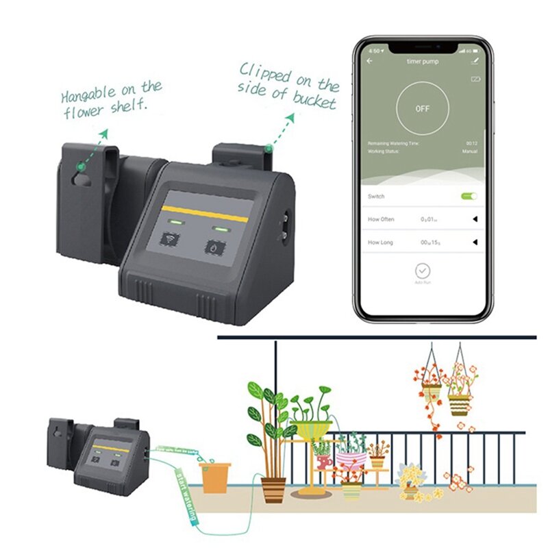 Tuya Smart WIFI Automatic Watering Timer Irrigation Timer Smart Life APP Controlled For Plants Garden Watering System
