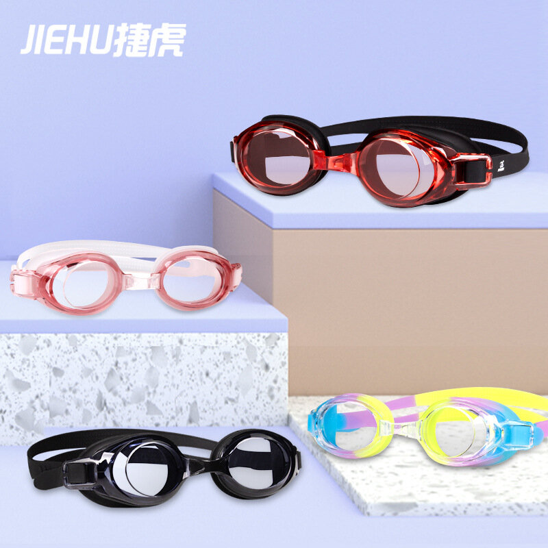 Miopía-1 ~-9 gafas para adultos, Hd, transparentes, impermeables, antivaho, planas, gafas de natación para miopía, gafas de natación para mujeres