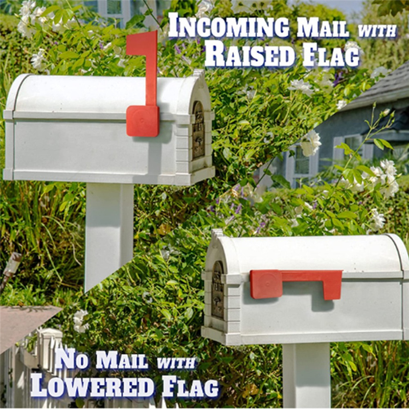 Persediaan kotak surat bendera kotak surat praktis kreatif sinyal kotak surat tahan lama ditingkatkan Universal kokoh untuk dekorasi dinding luar ruangan