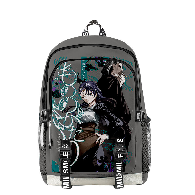 Mononogatari anime 2023 novo zíper mochila saco de escola único daypack traval saco oxford pano