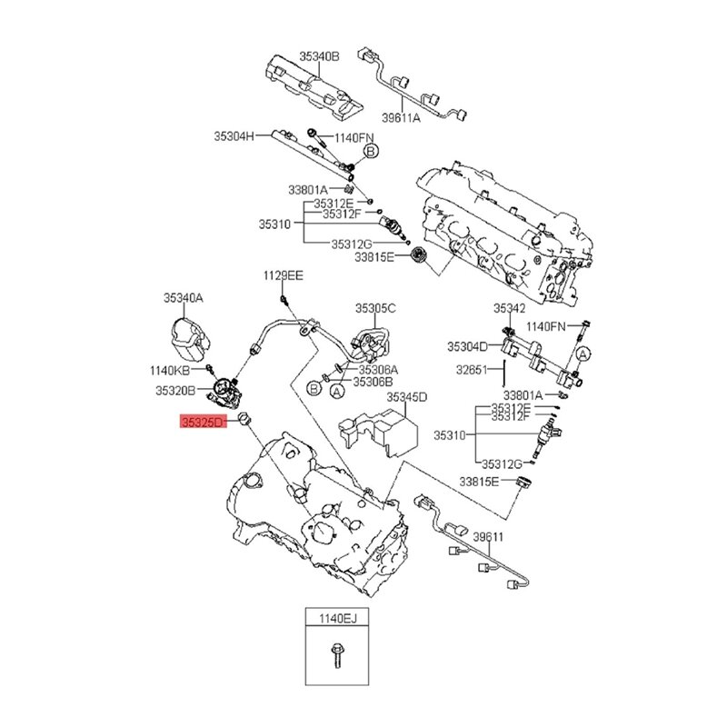 35325-2G700 автомобильный топливный насос высокого давления Tappet Roller для Hyundai Accent Elantra Kia Rio Optima 2009-2018 роликовый толкатель