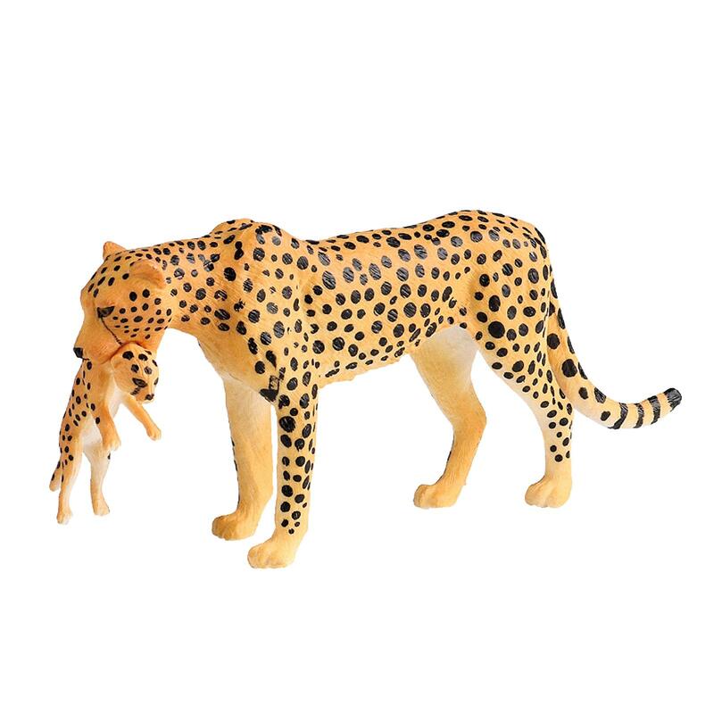 Zabawkowa figurka w kształcie lamparta Zestaw do zabawy w kształcie geparda na zabawki edukacyjne Ulubione przyjęcia