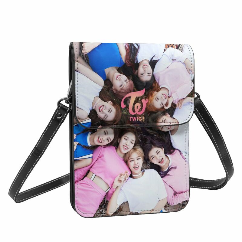 Kpop TWICE Girl Group Crossbody Wallet borsa per cellulare borsa a tracolla borsa per cellulare tracolla regolabile