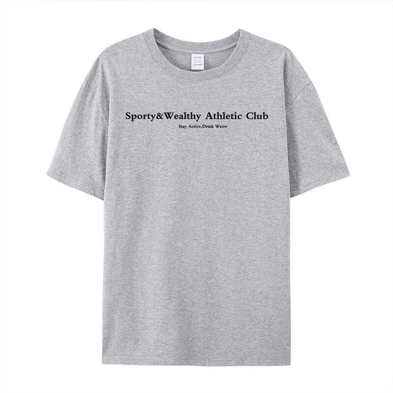 Спортивные серые футболки с надписью «Make You Health» в американском винтажном стиле, женские свободные хлопковые летние футболки с коротким рукавом