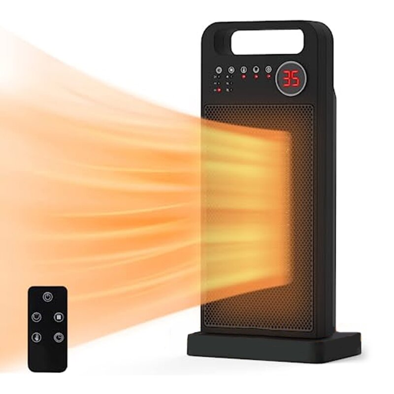 Termoventilatore portatile per interni con Display della temperatura riscaldatore elettrico per ambienti con 3 modalità termostato riscaldatore DropShip a risparmio energetico