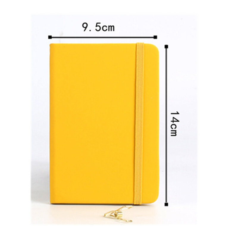 160 pages Notebook A6 Beautiful Pockets Mini Portable Notebooks Business Stationery Thick Female Small Journal For School Weekly
