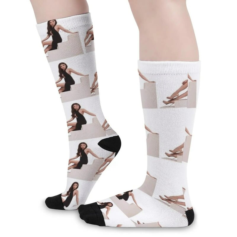 Anna Kendrick- a بسيط صالح الجوارب الرجال هدية جورب الرجال المشي لمسافات طويلة عدم الانزلاق لكرة القدم الجوارب