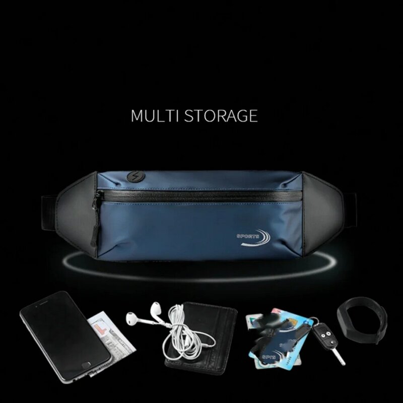 Luxury Brand Fanny Pack Gym Waterproof Professional Phone Pouch Outdoor Cycling Sport Belt Men
