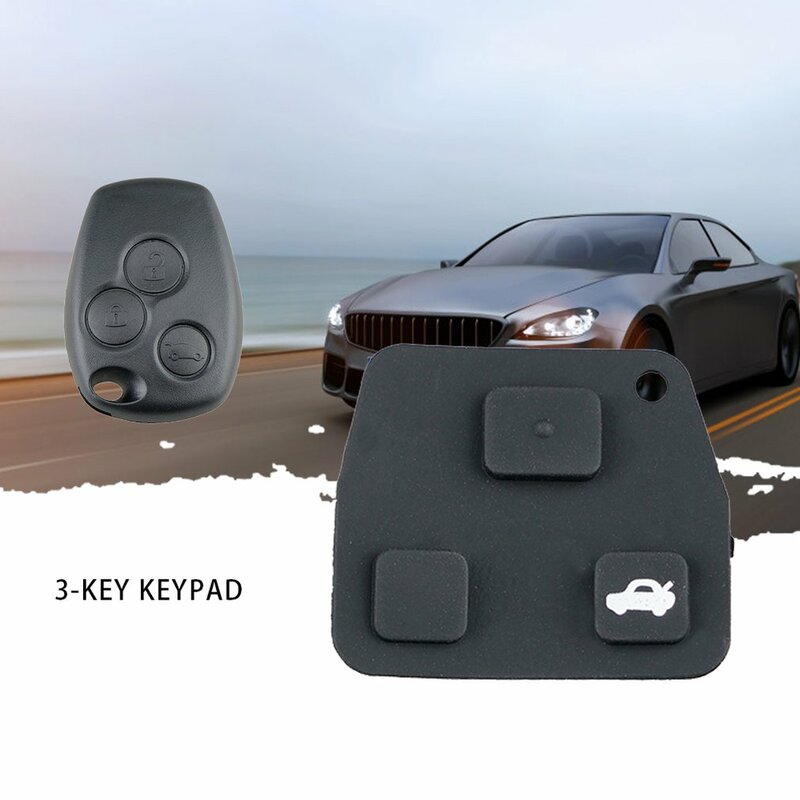 Mini portachiavi a distanza per Toyota pad in gomma per 2 o 3 pulsanti portachiavi Yaris Corolla Avensis riparazione