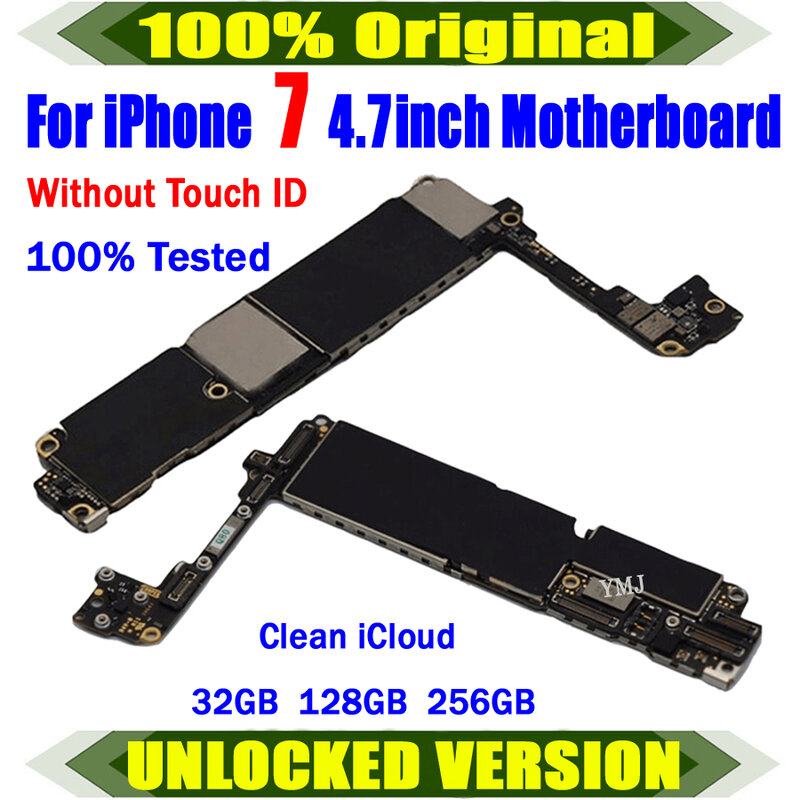 O envio gratuito de mainboard limpo icloud para iphone 7 placa placa placa lógica apoio atualização para iphone 7 trabalho completo