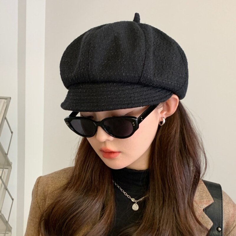 Show Small Facial Features Beret Hot Sale 4 Colors Fresh and Sweet Painter Hat Elegant Head Wrap Sexy