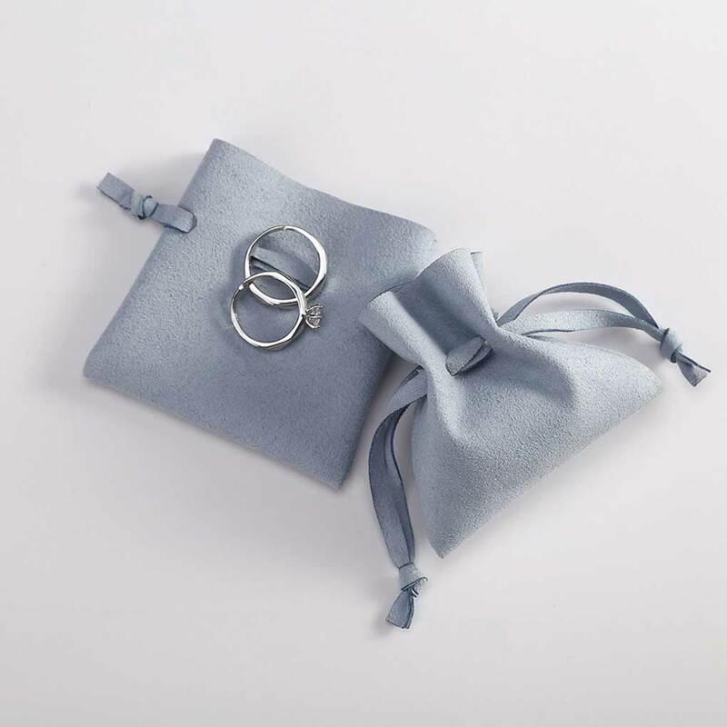 Microfibra Gift Bag com cordão, Substituição Bolsa Bolso, 50 peças