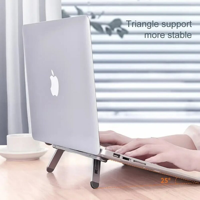 Oatsbasf Laptop Standaard Voor Macbook Air Pro Ondersteuning Tablet Draagbare Notebook Stand Mini Riser Opvouwbare Tablet Houder Cooling Mount