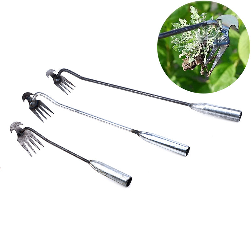 4 Teeth Weeding Puller Tool Manual Weeding Digging Grass Shovel Lawn Root Remover Garden Hoe Garden Supplie