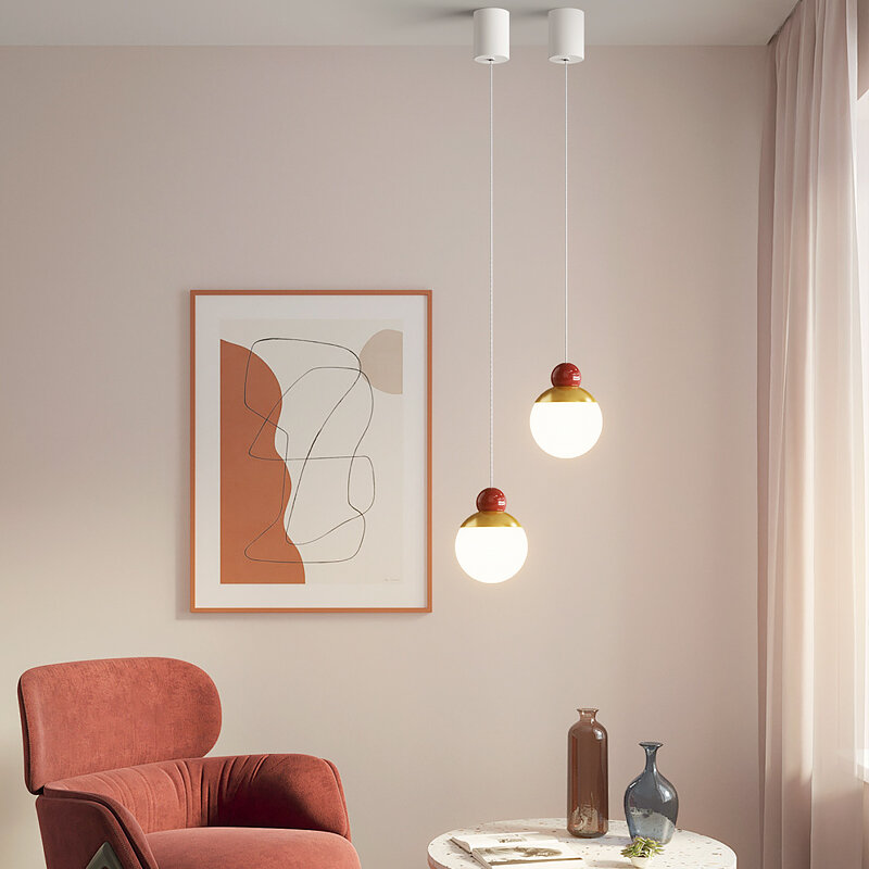 Nordic LED Pendant Lights, Art Decor, Bedside Chandelier, Lâmpada suspensa para quarto, Sala de estar, Sala de jantar