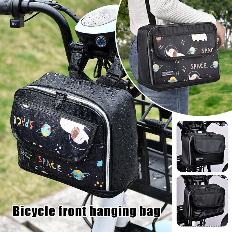 電動自転車の収納バッグ,防水,黒,防雨