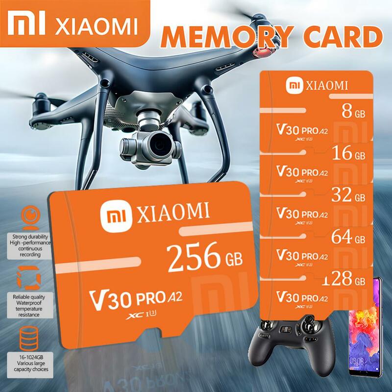 MIJIA-Xiaomi Micro TF SD Card, Mini Cartão de Memória para Câmera ou Telefone, Cartões TF Estendidos, Classe 10, 1TB, 2TB, 256GB, 128GB, 64GB
