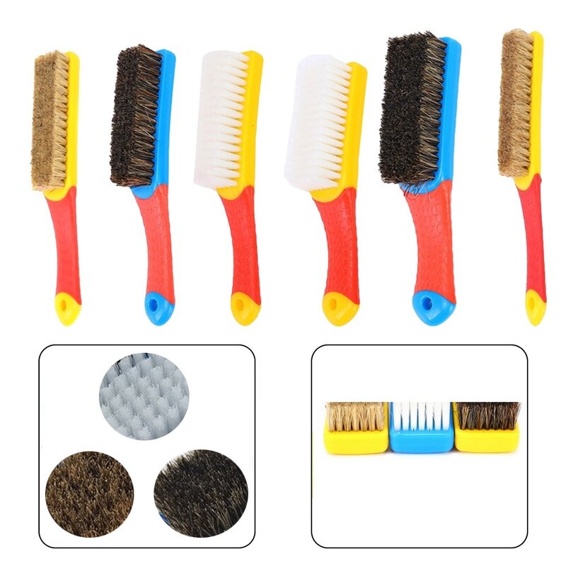 Spazzola per manico setole in Nylon strumenti per la pulizia della saldatura spazzola per scarpe in tessuto per tetto del pavimento dell'auto strumenti per la pulizia manuale portatile