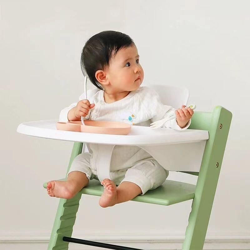 Cadeira de jantar para crianças acessórios ins tendência bebê multi-função ajustável elevador crescente cadeira de madeira maciça