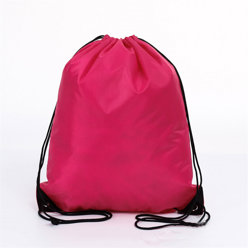 1PC Portable Sports Gym Drawstring Bag Waterproof Foldable Riding Backpack Shoes Clothes Organizer Pack Yoga Running Fitness Bag