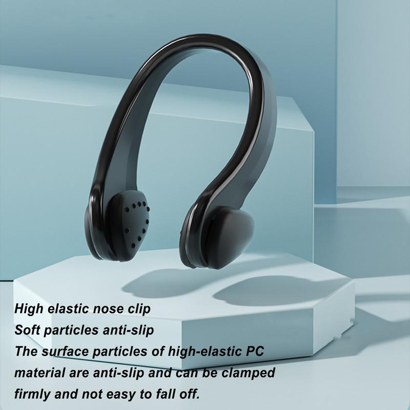 Klip hidung penyumbat telinga silikon, colokan telinga renang klip hidung Set kotak paket ditingkatkan dapat digunakan kembali tahan air lembut berenang