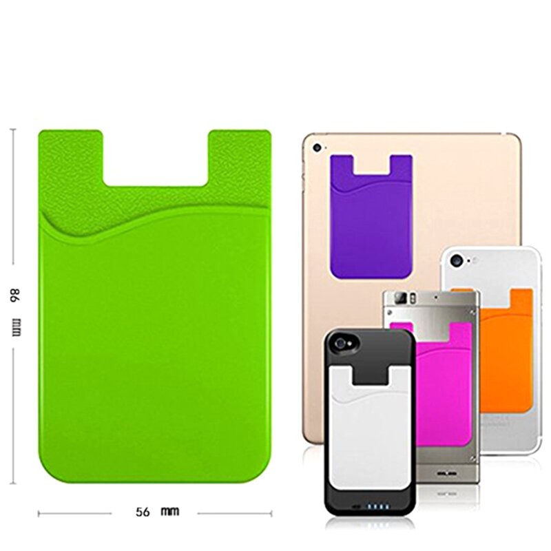 Zakelijke Credit Pocket Plaid Mode Vrouwen Mannen Mobiele Telefoon Houder Id-Kaarthouder Slanke Case Sticker Dropship