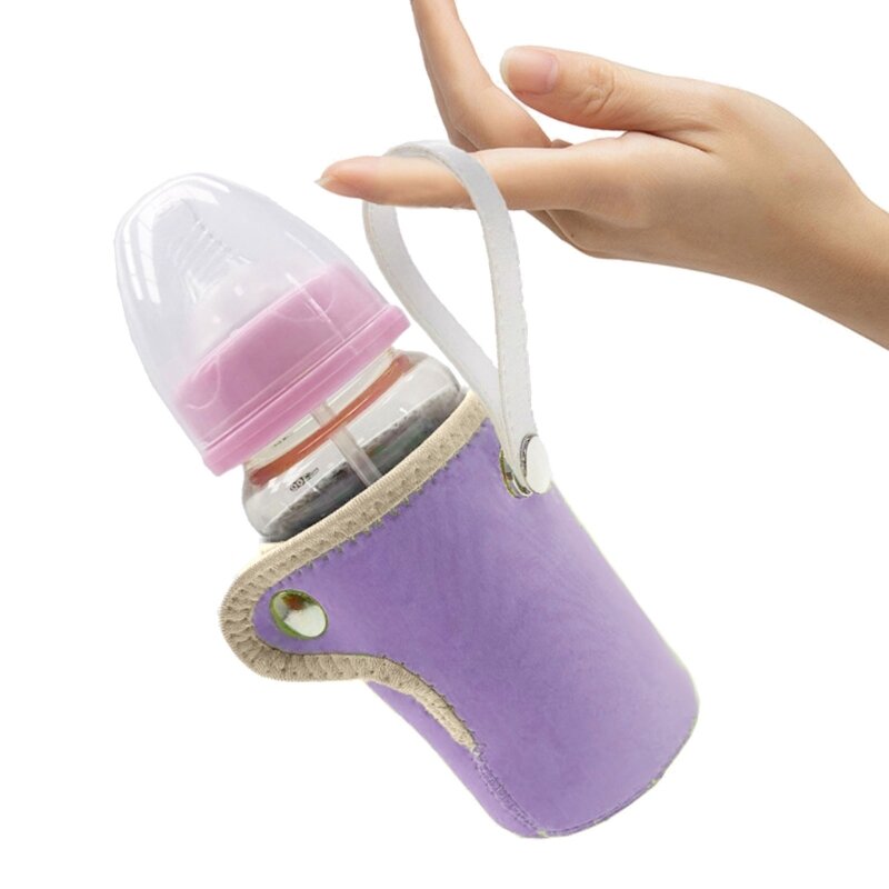 Tas Penghangat Susu USB Penjaga Panas Susu Travel untuk Kereta Dorong Pemanas Botol Menyusui Bayi dengan Pegangan Produk