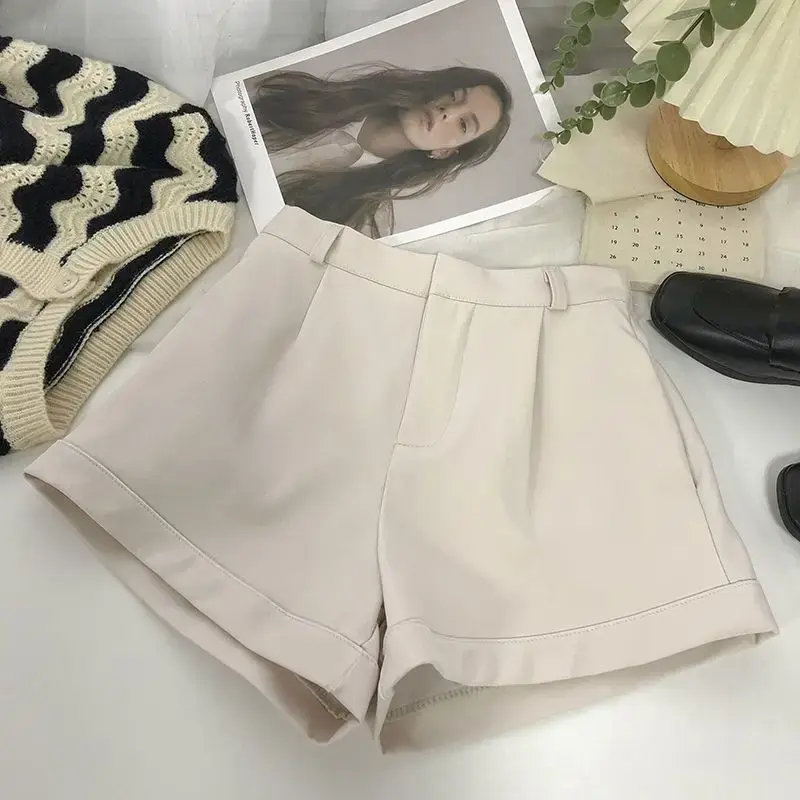 Sommer Shorts für Frauen reine All-Match-Büro Damen ins grundlegende tägliche zarte Mode einfache beliebte japanische Stil y2k klassische