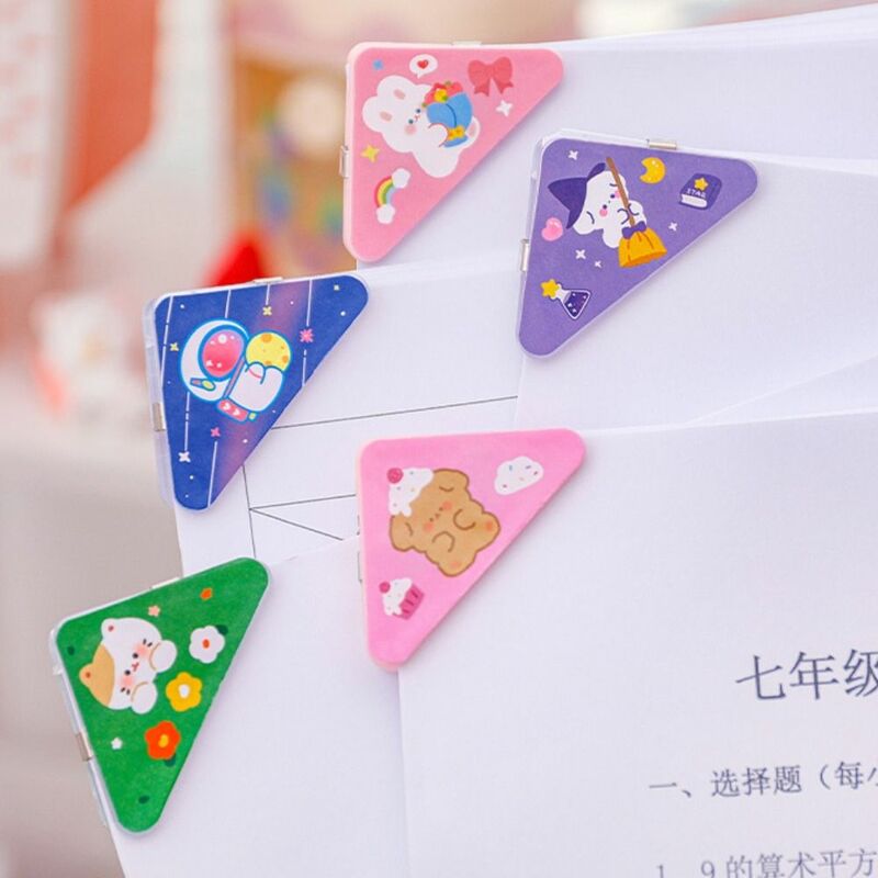 Cartoon Corner Clip Cute Colorful Multifunctional Note Holder Bear Rabbit Panda Paper File Organizer